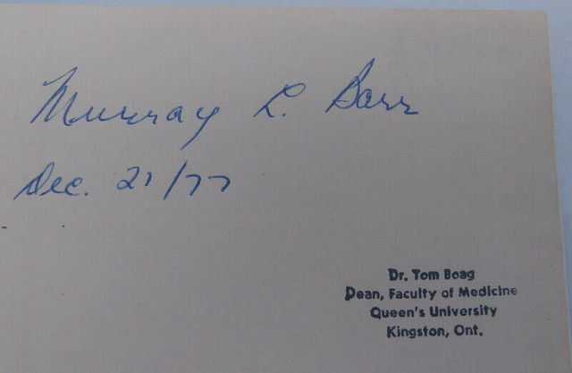 Dr. Murray L. Barr Signed Book University of Western Ontario in Non-fiction in Kingston - Image 4