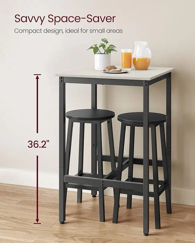 Bar Table, Small Kitchen Dining Table, High Top Pub Table, Bar H in Dining Tables & Sets in Markham / York Region - Image 3