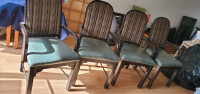 6 wooden vintage chairs 