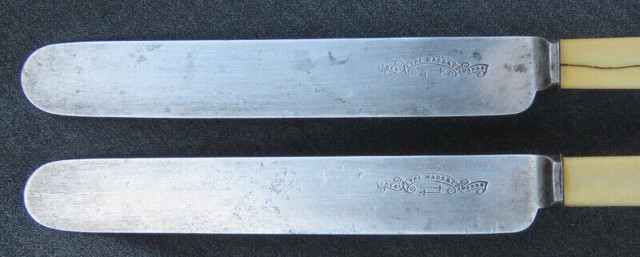 2 ANTIQUE 1850 EYRE WARD & CO SHEAF WORKS SHEFFIELD IVORY KNIFES in Arts & Collectibles in City of Toronto - Image 2