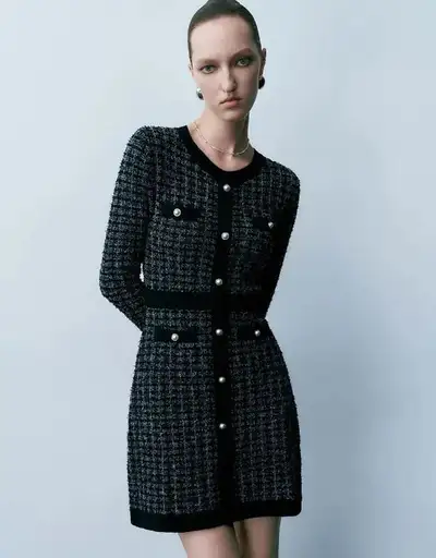 Urban Revivo Tweed Dress, View more