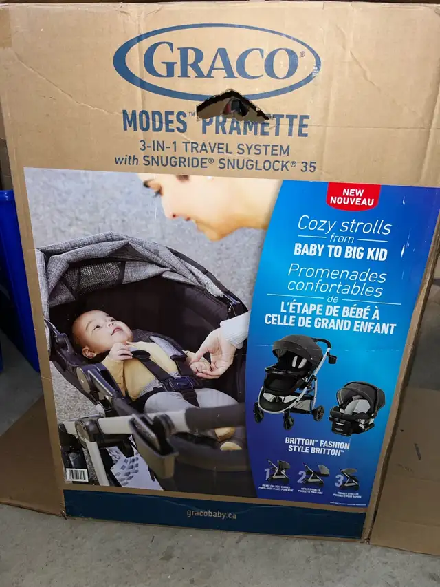 Complete package - Graco stroller + car seat BASE + car seat in Strollers, Carriers & Car Seats in Markham / York Region - Image 6