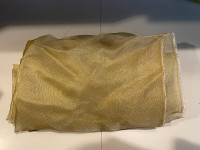  Gold organza material