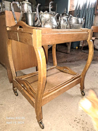 Antique tea set&cart