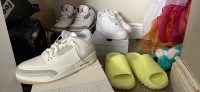 Men’s Jordan 3s airforce 1 and Yeezy slides