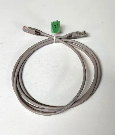7' Cat 5e Ethernet Cable - Grey, View more
