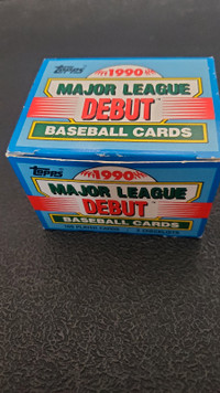 1990 topps major league debut baseball cards box set
