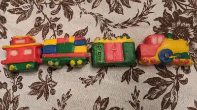 Kid's Four Piece Train Birthday Candles. VintageUsed, View more