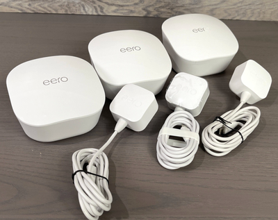 3x Eero Dual-Band Mesh WiFi Router System Lot Of 3 Gigabit, View more