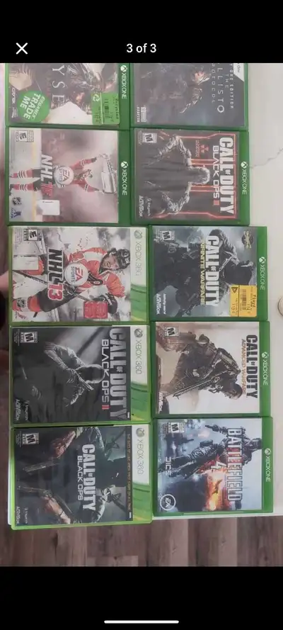 Xbox one and Xbox 360 games , View more