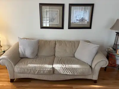 For Sale: Sofa set including: • 1 Sofa • 1 Loveseat • 1 Chair Ready for pickup. Perfect for a living...