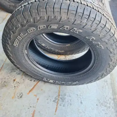 Two Falken Wild Peak A/T. TIRE'S LT 65R 18