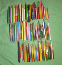 Vintage Huge Lot of 135 Laurentien Colored Pencil Crayons