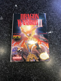 NES Dragon Warrior III + Box/Map/Manual