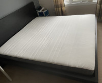 King size high quality mattress and bed frame