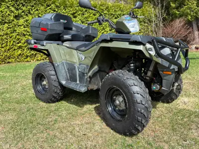2017 Polaris Sportsman 570 EPS. 1 owner, garage stored. Heated grips/thumb, 3,500 lb Polaris synthet...