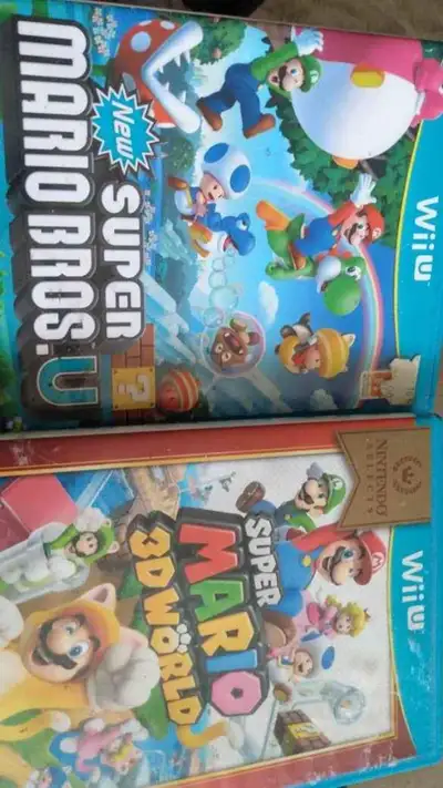/Nintendo Wii u super Mario Bros u super Mario 3d world 25$ chaque