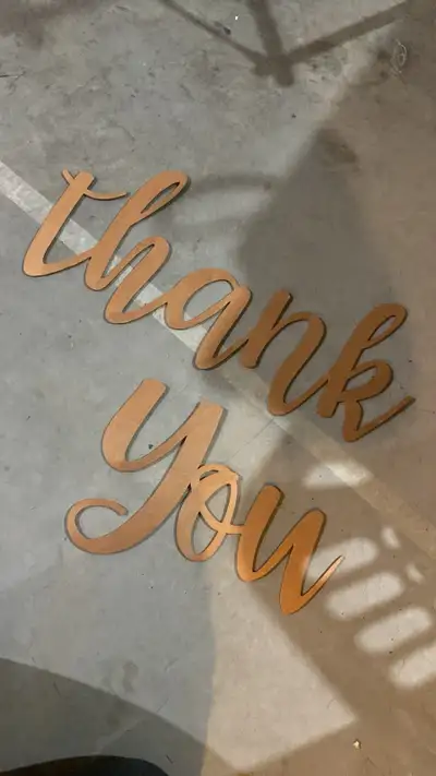 Thank You Wedding Signage (Mended), View more