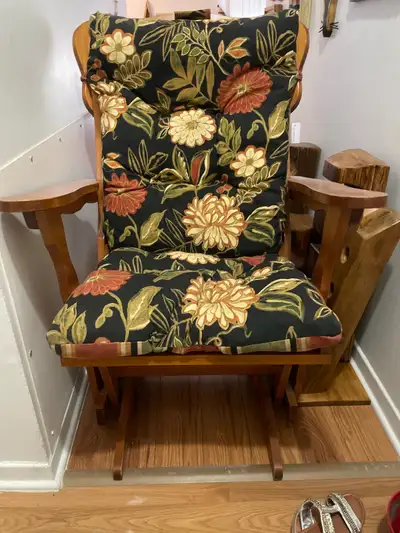 Glider Rocking Chair with reversible cushion , View more