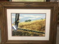 Watercolour Paintings by G. Gunter in Vintage Frame