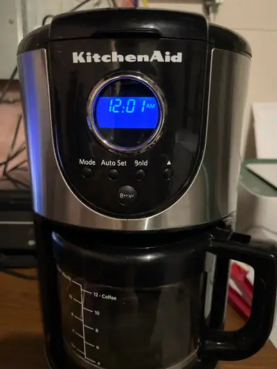 KitchenAid coffee maker for sale, condition is good, everything works.