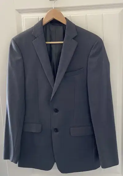 Men’s Calvin Klein Suit Jacket - Grey Tweed Herringbone, View more