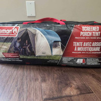 Coleman 4-person Cabin Camping Tent Screened Porch Tent, Shelter