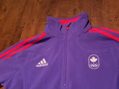Adidas Team Canada Olympics Women's Small Fleece Top Purple, View more