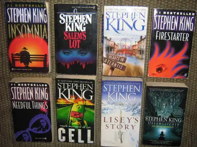STEPHEN KING ASSORTED PAPERBACK BOOK LOT, View more