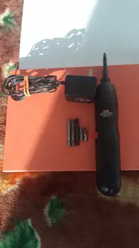 CORDLESS SCREWDRIVER WITH CHARGER $25!