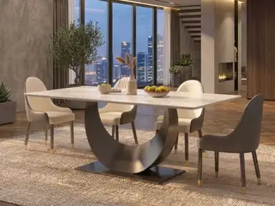 Urgent clearance sale on stylish pure marble Dining Table, View more