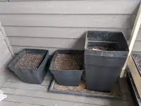 Planters (with potting soil mix)