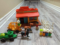 Vintage Fisher Price Western Town (almost complete)