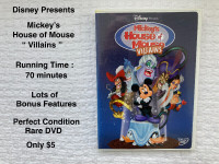 Disney's House of Mouse "Villains" DVD (2002) - like new - $5