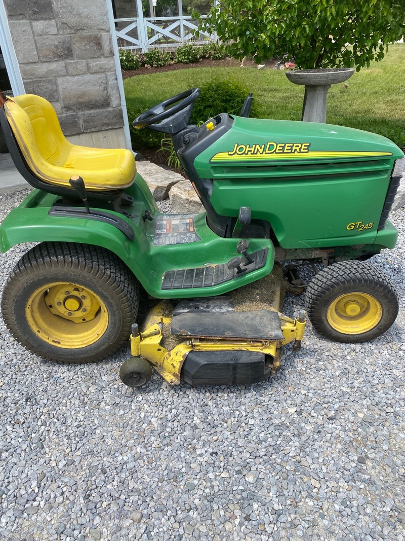 John Deere GT245 riding mower tiller Farming Equipment Norfolk