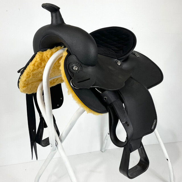 New 12" Wintec Kid's Square Skirt Saddle in Equestrian & Livestock Accessories in St. Albert - Image 2