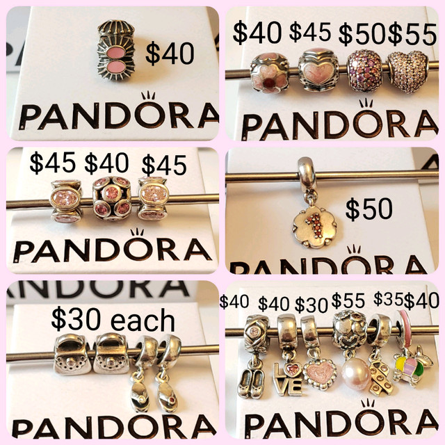 Authentic Pandora Charms, Pendants, Rings and Bracelets in Jewellery & Watches in City of Toronto - Image 2