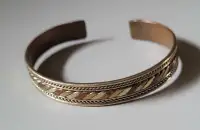 Vintage Solid Copper Cuff Bangle Bracelet 