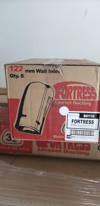 Fortress Lineset Ducting - 122mm Wall Inlet