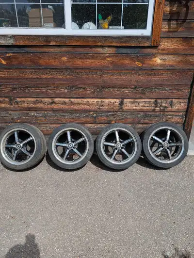 4 rims and tires 195/45 R16 4 bolt pattern See photos In city most days so can meet West end after w...