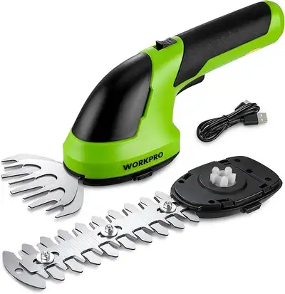 -2-in-1 design: Shrub shear (5.9") and grass shear (4.17"). -Motor: 1100 rpm no-load speed. -Weight:...