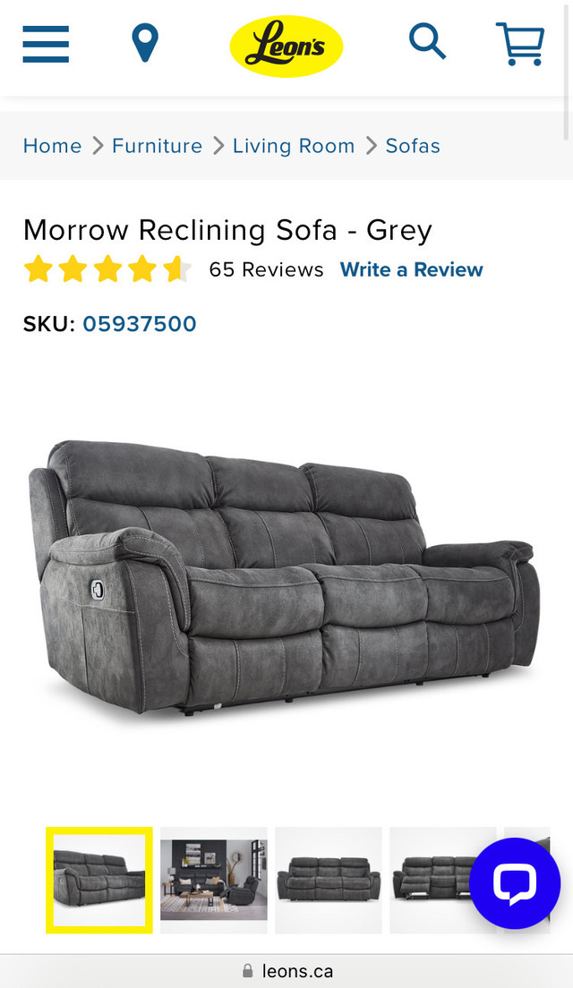 Reclining Sofa and Chair in Couches & Futons in Mississauga / Peel Region - Image 3