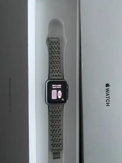 Selling this Apple Watch Series 1, still works, has a blingy band (original not available), has been...
