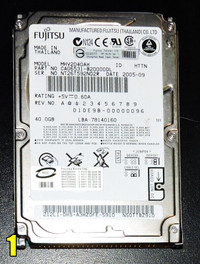 Assorted Laptop Hard Drives
