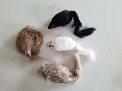 Neuf Jouet Pour Chat Souris en Fourrure / New Fur Mouse Cat Toy, View more