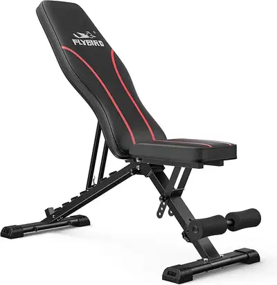 New Foldable 660 lb Adjustable Weight Bench, View more