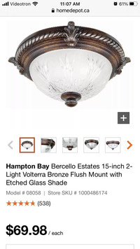 Hampton Bay Ceiling Light Fixture