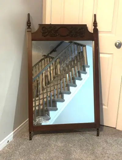 Antique Wood Carved Mirror, View more