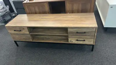 TV Stand for TV up to 50 Inches, TV Cabinet with Door, Open Stor, View more