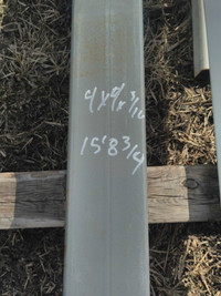 Steel tubing 4x4x1/4 $5 per ft. 780-446-3848
